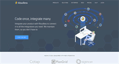 Desktop Screenshot of kloudless.com