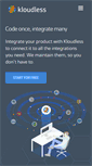 Mobile Screenshot of kloudless.com